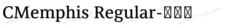 CMemphis Regular字体转换